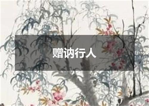 赠讷行人