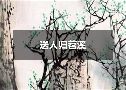 送人归苕溪
