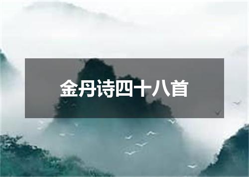 金丹诗四十八首