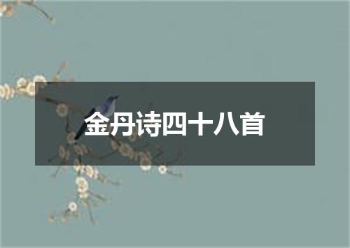 金丹诗四十八首