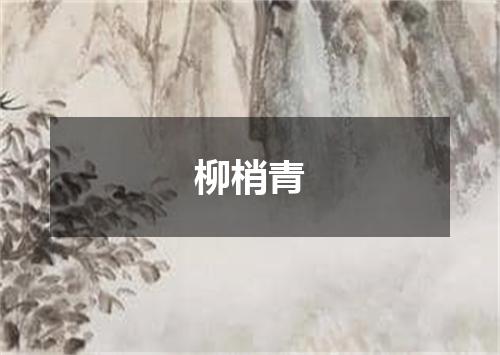 柳梢青