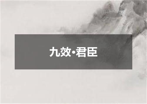 九效·君臣