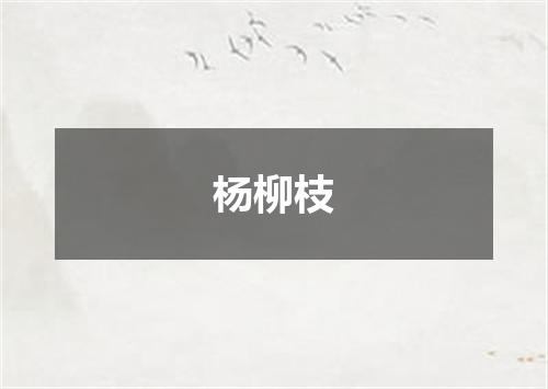 杨柳枝