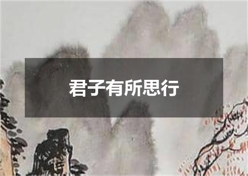 君子有所思行