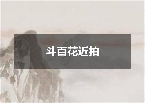 斗百花近拍