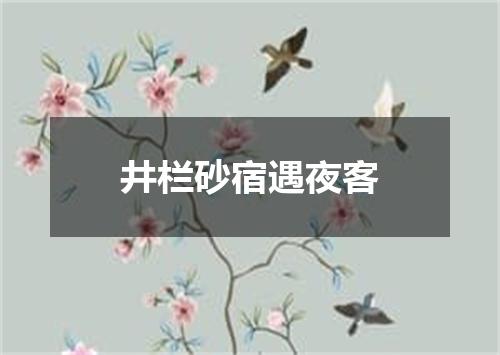 井栏砂宿遇夜客