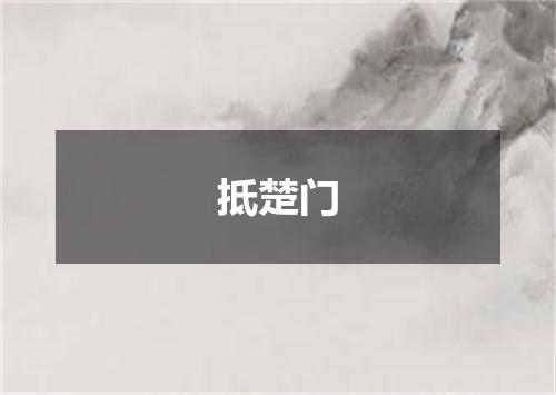 抵楚门