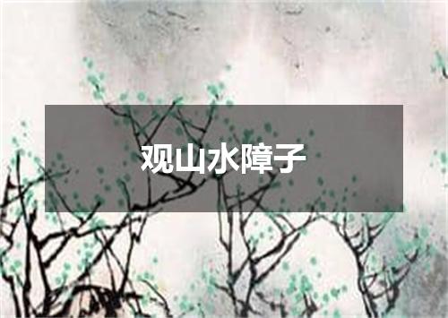 观山水障子