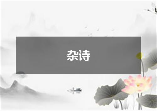 杂诗
