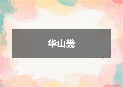 华山畿