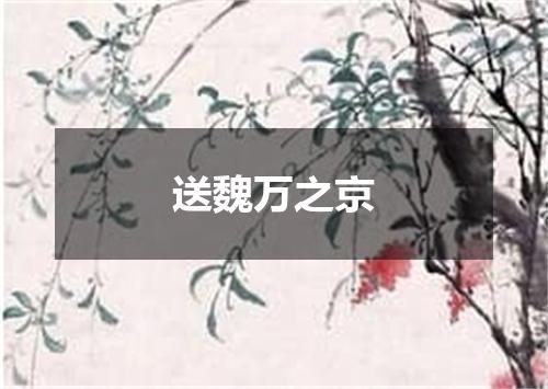 送魏万之京