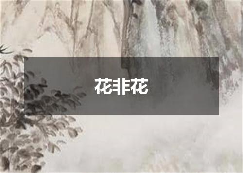 花非花