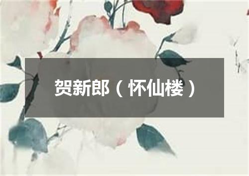 贺新郎（怀仙楼）