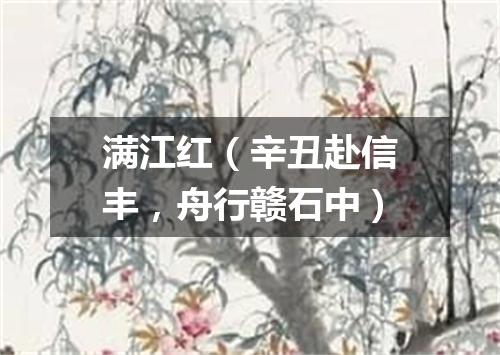 满江红（辛丑赴信丰，舟行赣石中）