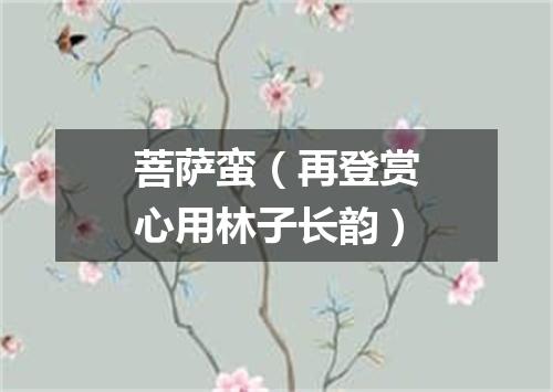 菩萨蛮（再登赏心用林子长韵）