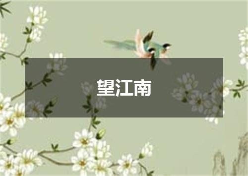 望江南