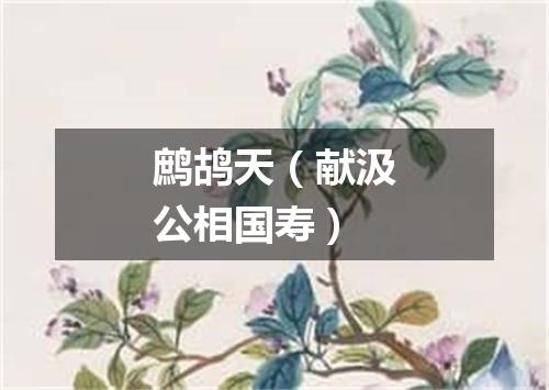 鹧鸪天（献汲公相国寿）