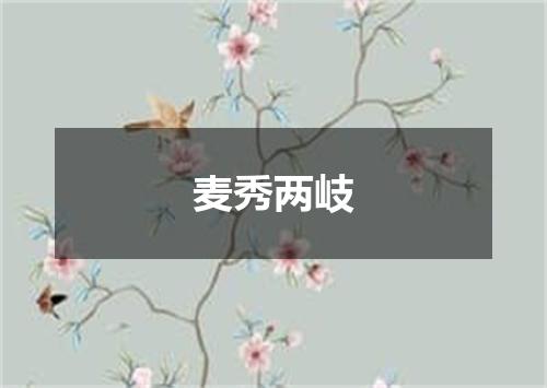 麦秀两岐
