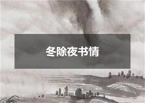 冬除夜书情