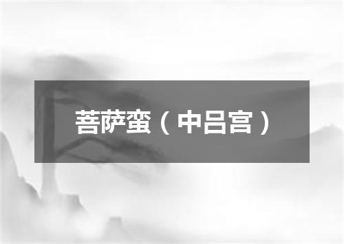 菩萨蛮（中吕宫）