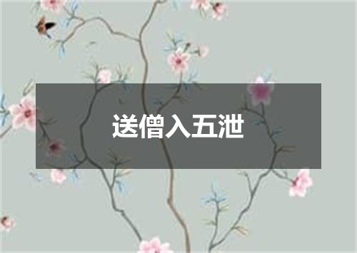 送僧入五泄