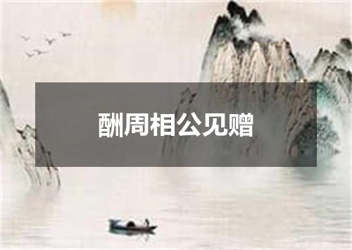 酬周相公见赠