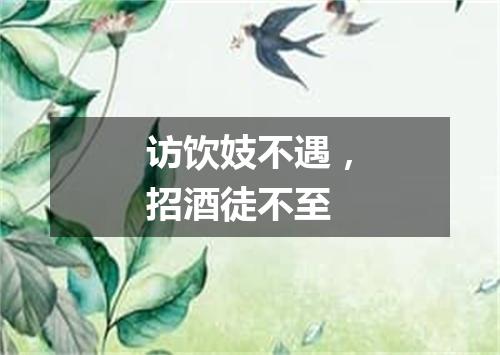 访饮妓不遇，招酒徒不至