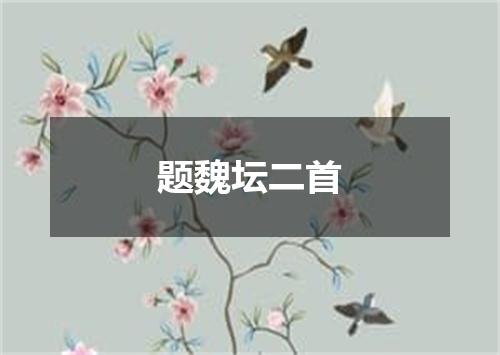 题魏坛二首