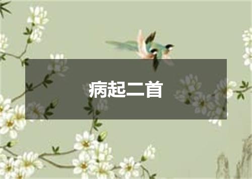 病起二首
