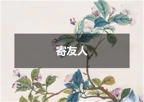 寄友人