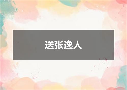 送张逸人