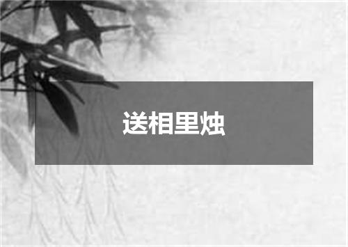 送相里烛