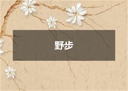 野步