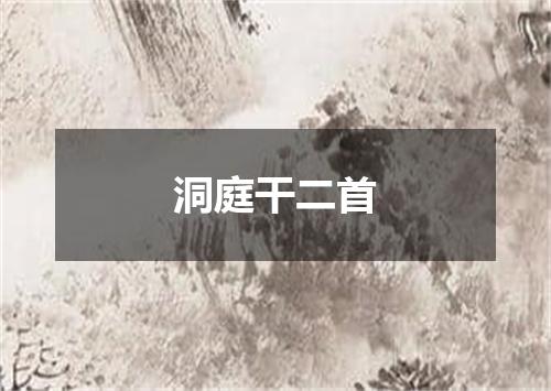 洞庭干二首