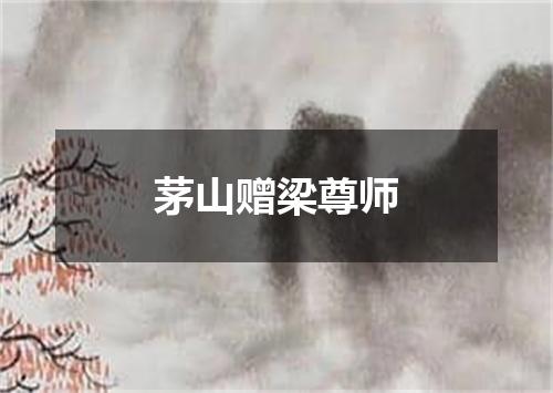 茅山赠梁尊师