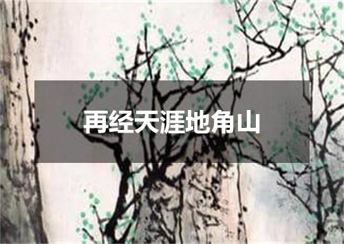 再经天涯地角山