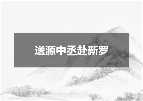 送源中丞赴新罗