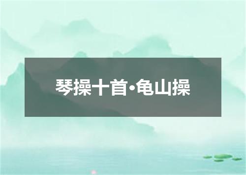 琴操十首·龟山操