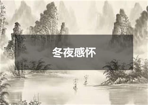 冬夜感怀
