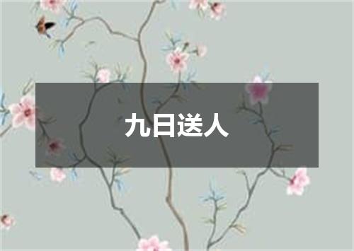 九日送人