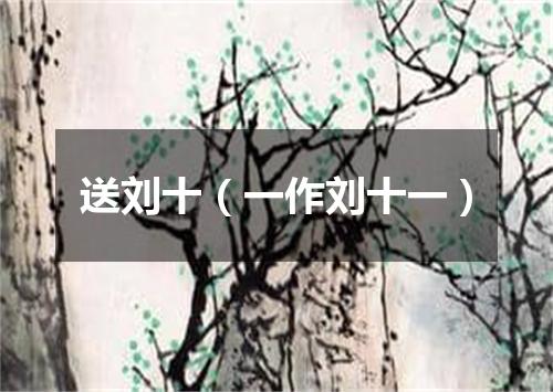 送刘十（一作刘十一）