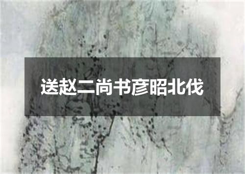 送赵二尚书彦昭北伐