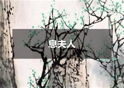 息夫人