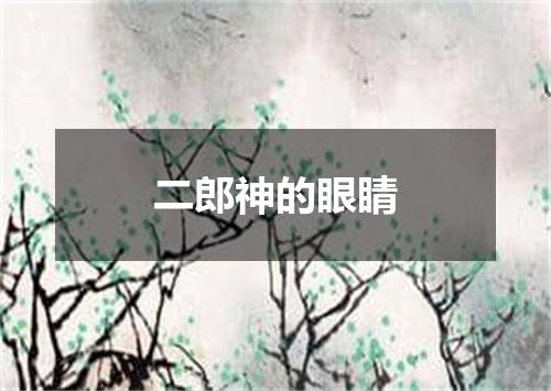 二郎神的眼睛