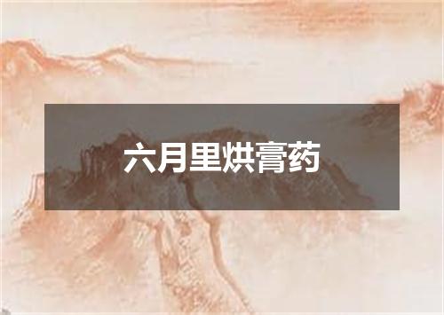 六月里烘膏药