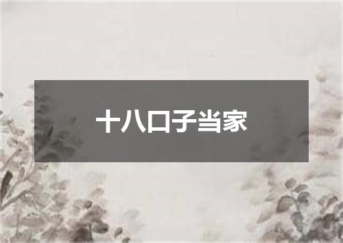 十八口子当家