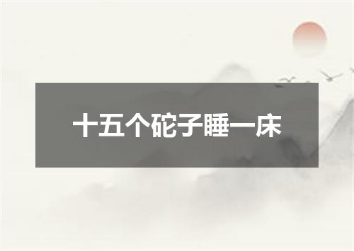 十五个砣子睡一床