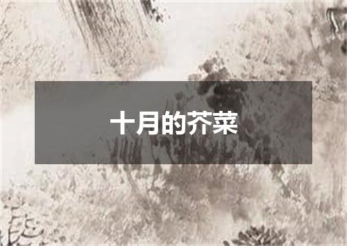 十月的芥菜