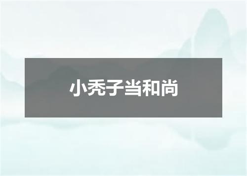 小秃子当和尚
