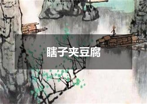 瞎子夹豆腐